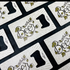 Pixel & Stitch Have a Beer Metal Bottle Opener