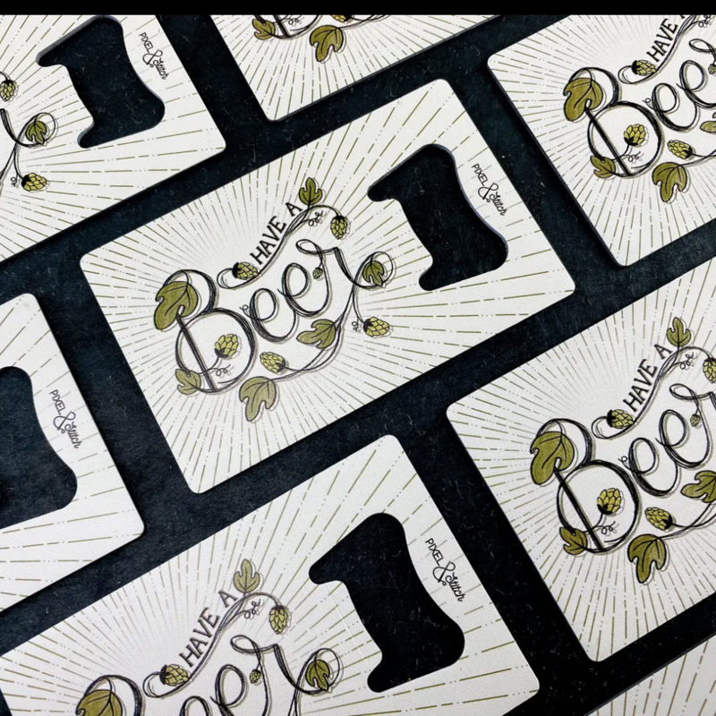 Pixel & Stitch Have a Beer Metal Bottle Opener