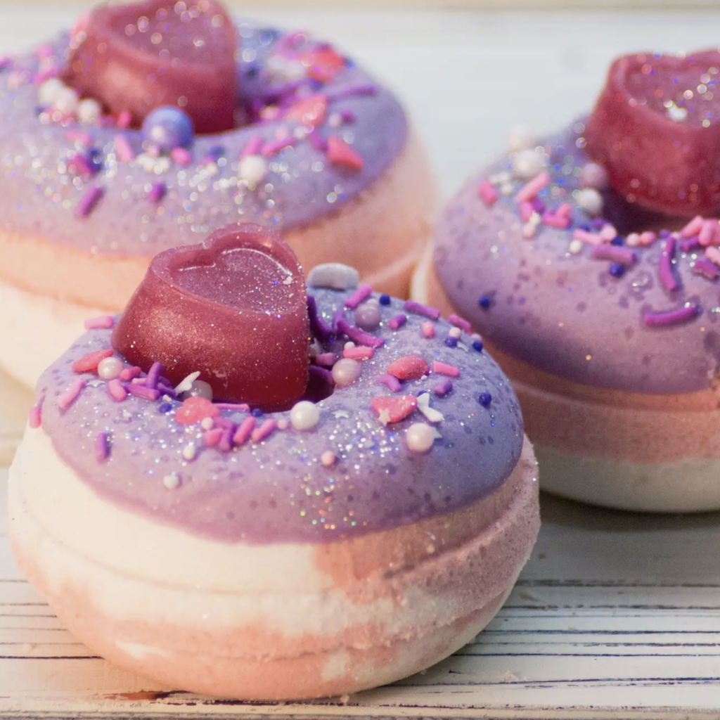 Handmade Natural Beauty Bath Bomb Donuts  Sweet Romance
