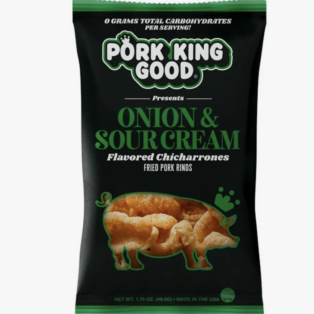 Pork King Good Pork King Good Onion & Sour Cream Pork Rinds 1.75 oz bag