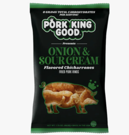Pork King Good Onion & Sour Cream Pork Rinds 1.75 oz bag