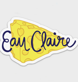 Sunny Day Designs Eau Claire Cheese Vinyl Magnet