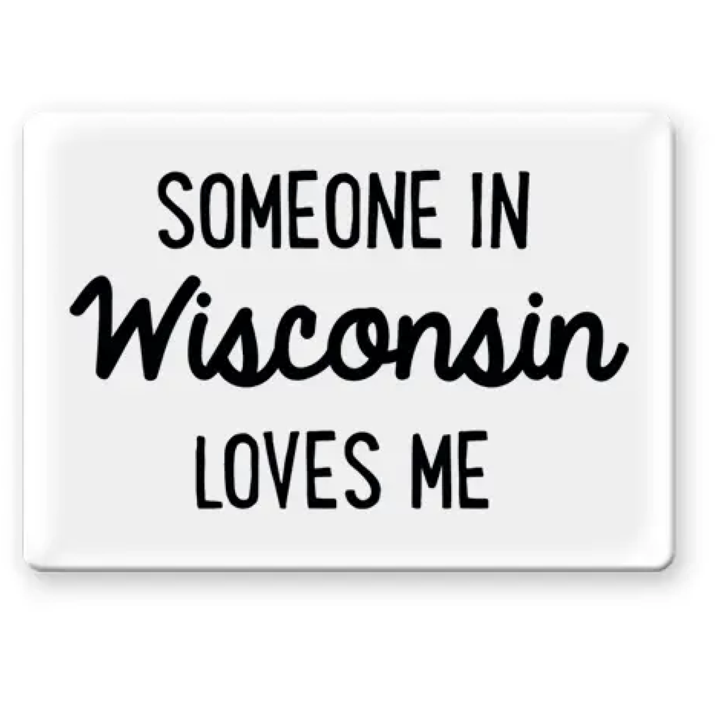 Rock Scissor Paper Someone In Wisconsin Loves Me - Magnet