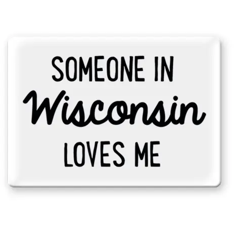 Rock Scissor Paper Someone In Wisconsin Loves Me - Magnet