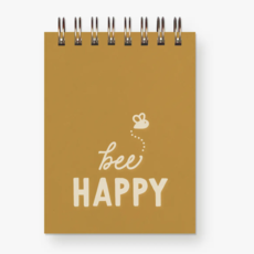 Bee Happy Mini Jotter Notebook  Saffron