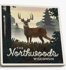 Volume One Ceramic Coaster - Northwoods WI