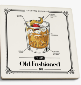 Volume One Ceramic Coaster - Old Fashioned Recipe