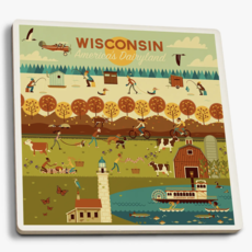 Volume One Ceramic Coaster - Geometric WI