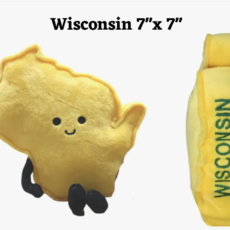 Stuffed States USA Plush Wisconsin - Green & Gold