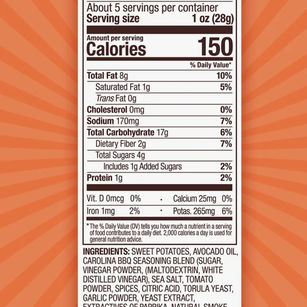 Jackson's Chips Carolina BBQ - Sweet Potato Chips