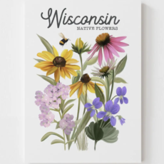 Wisconsin Native Flower Print 8x10