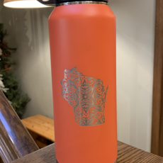 Coral Decorative Wisconsin Water Bottle (32 oz.)