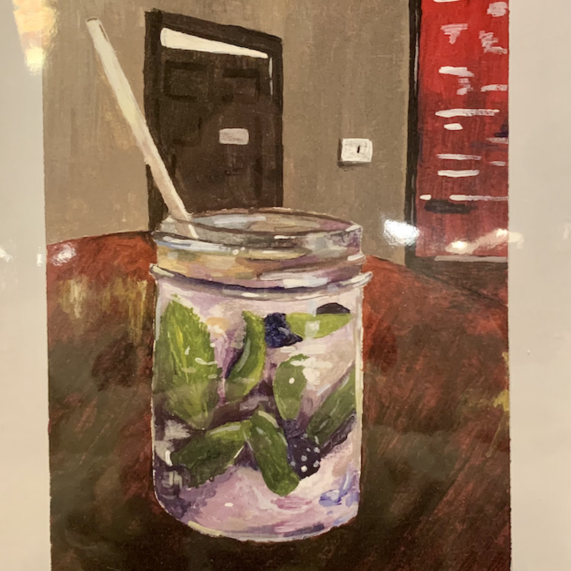 Drink Print (8x10) - Blueberry Mule