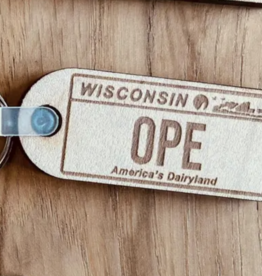 The Farmer's Wife Wisconsin Slang Keychain- Ope