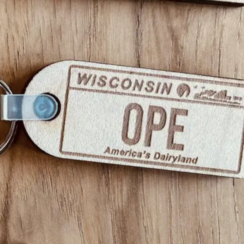 Wisconsin Slang Keychain- Ope