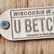 Wisconsin Slang Keychain- U Betcha