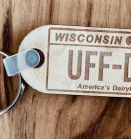 The Farmer's Wife Wisconsin Slang Keychain- Uff-Da