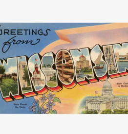 Found Image Press Greetings WI Capital Vintage Postcard (WI-80)