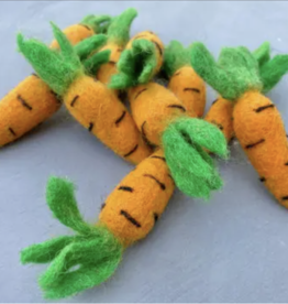 Felted Carrot Kicker Toys