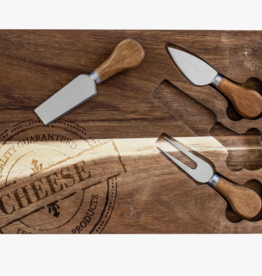 Totally Bamboo Acacia Cheese Serving Set - 4 Piece