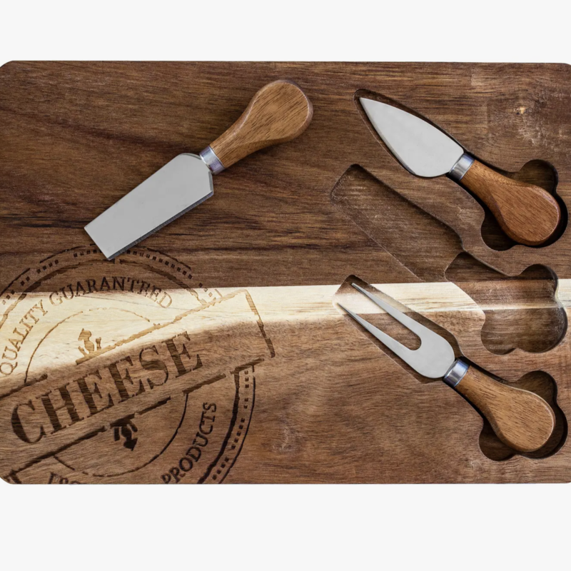 Acacia Cheese Serving Set - 4 Piece