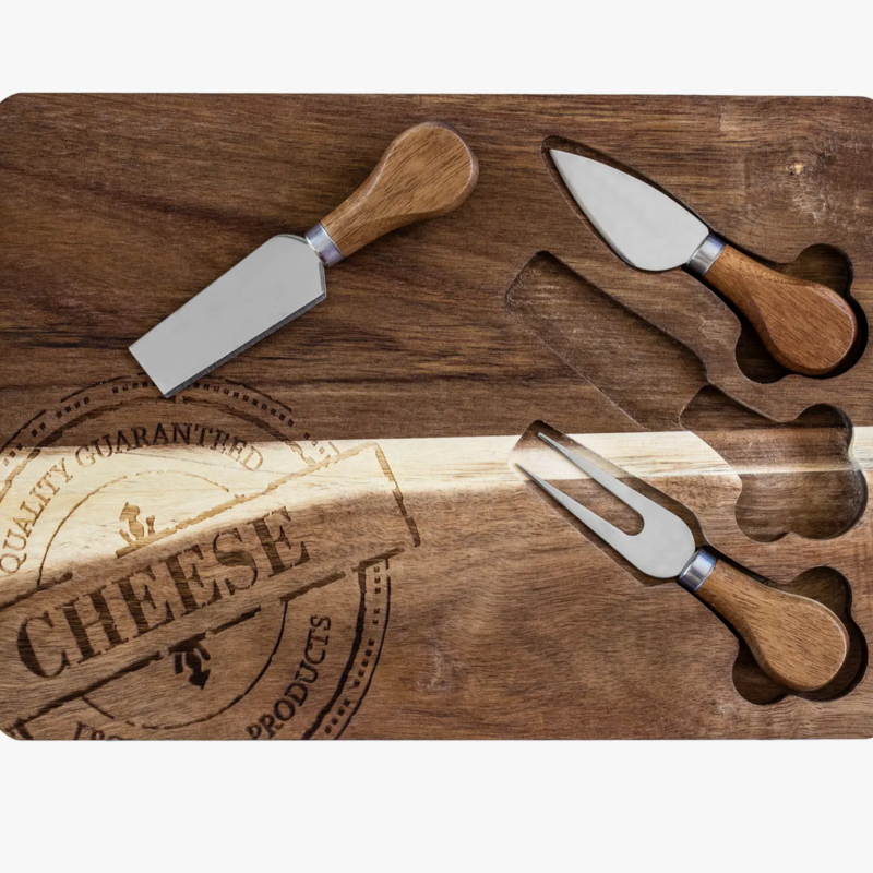 Totally Bamboo Acacia Cheese Serving Set - 4 Piece