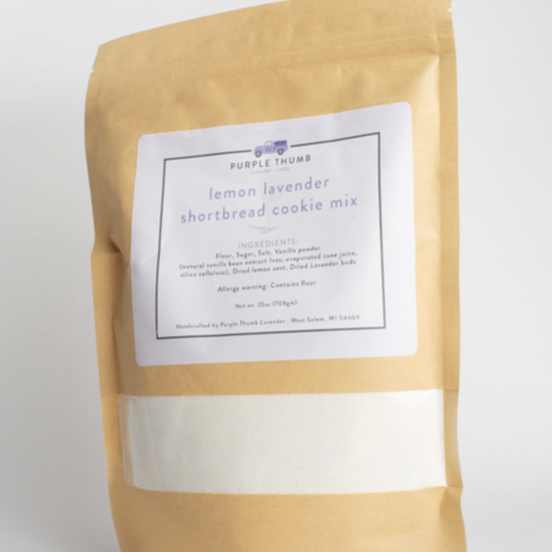 Purple Thumb Lavender Lemon Lavender Shortbread Cookie Mix