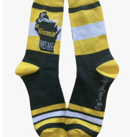 Buy Socks You All Somebody in Wisconsin Love Me Socks