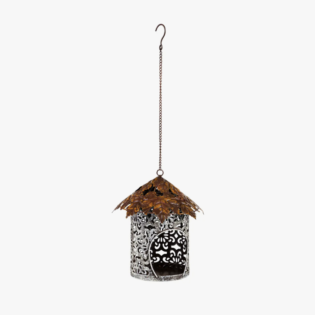 Evergreen Enterprises Bird Feeder with Metal Maple Leaf Roof