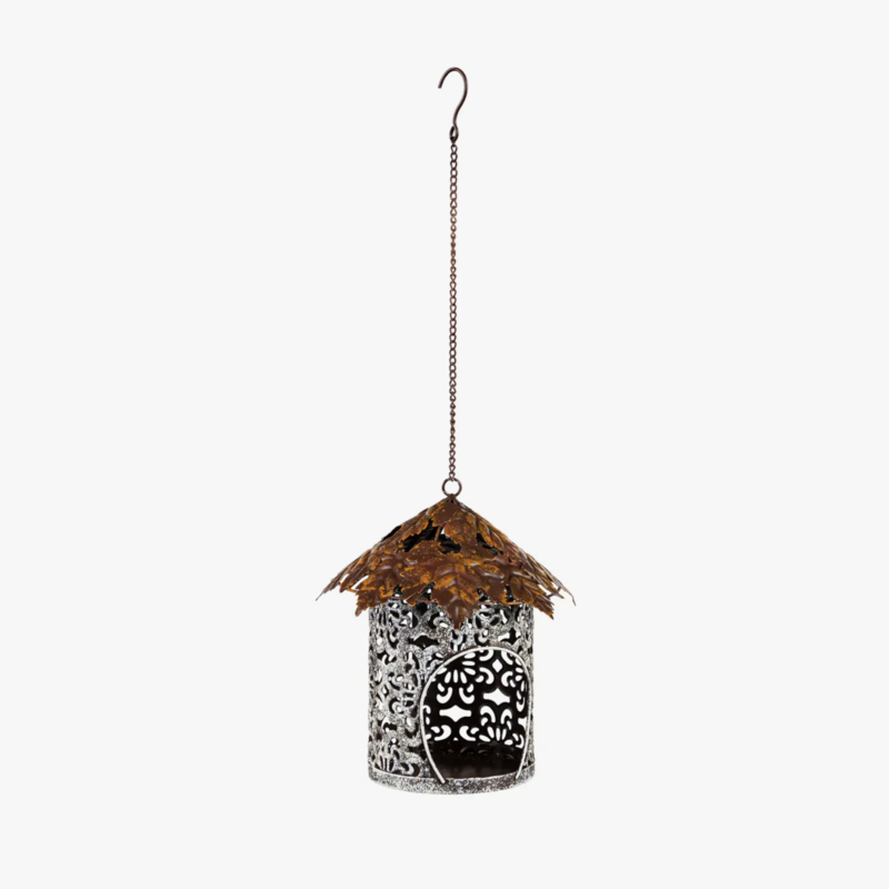 Evergreen Enterprises Bird Feeder with Metal Maple Leaf Roof