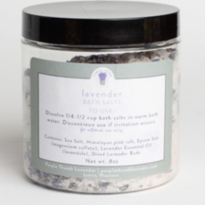 Purple Thumb Lavender Bath Salt Jar - Lavender