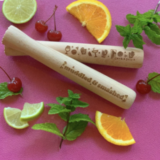 Jack & Joie Doubled Sided Designed Cocktail Muddler