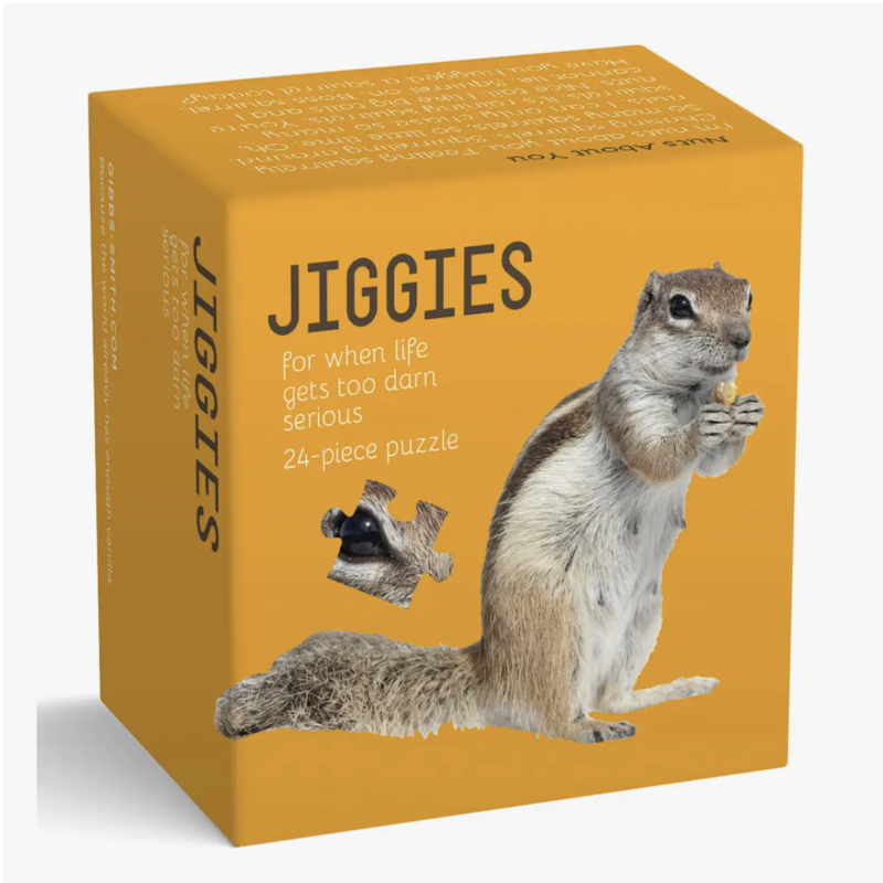 Gibbs Smith Squirrel Nuts About You Jiggie Puzzle