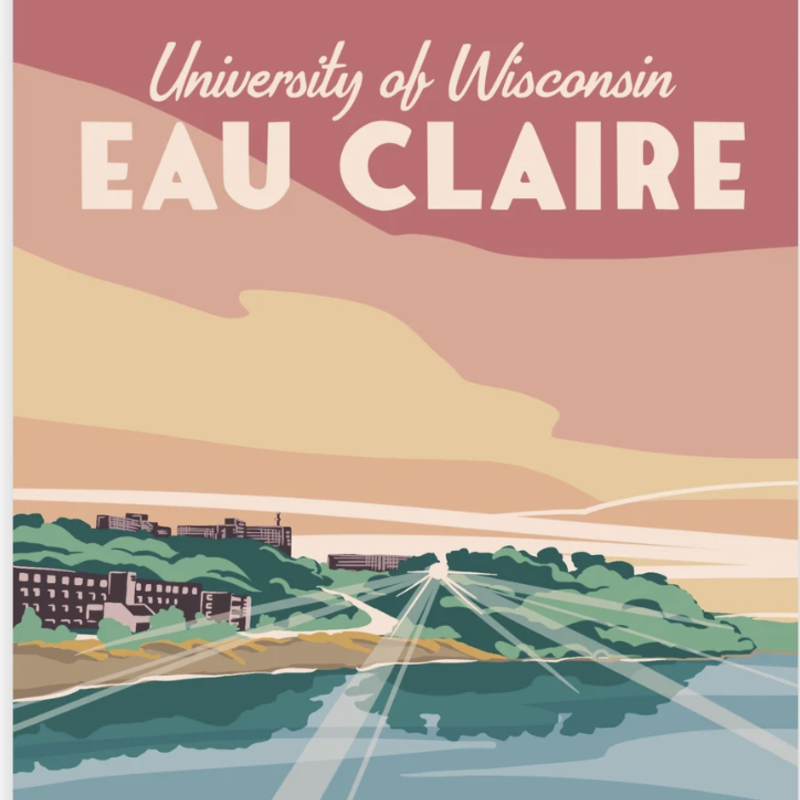 Kinden Shop Eau Claire Series Stickers - UW Eau Claire