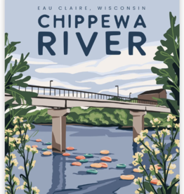 Kinden Shop Eau Claire Series Stickers - Chippewa River