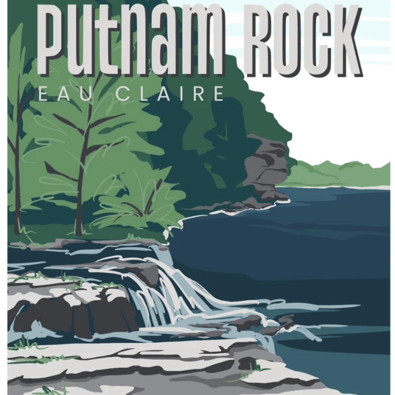 Eau Claire Series Postcards - Putnam Rock