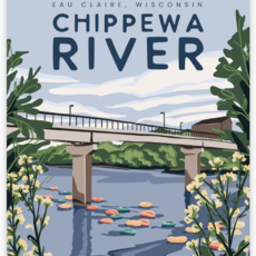 Kinden Shop Eau Claire Series Postcards - Chippewa River