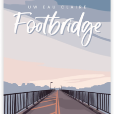 Eau Claire Series Postcards - Footbridge