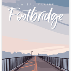 Kinden Shop Eau Claire Series Postcards - Footbridge