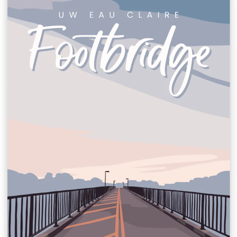 Kinden Shop Eau Claire Series Postcards - Footbridge