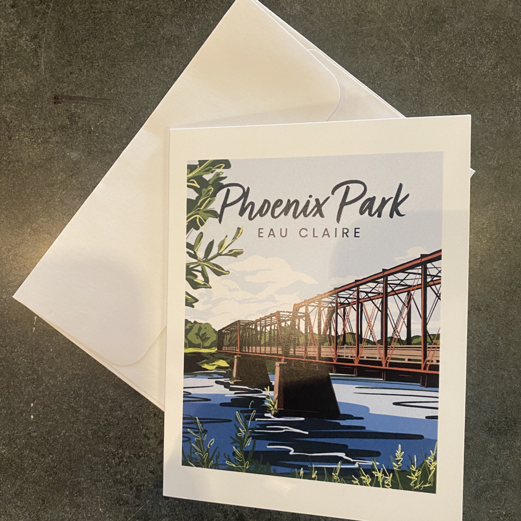 Kinden Shop Eau Claire Series Notecards - Phoenix Park