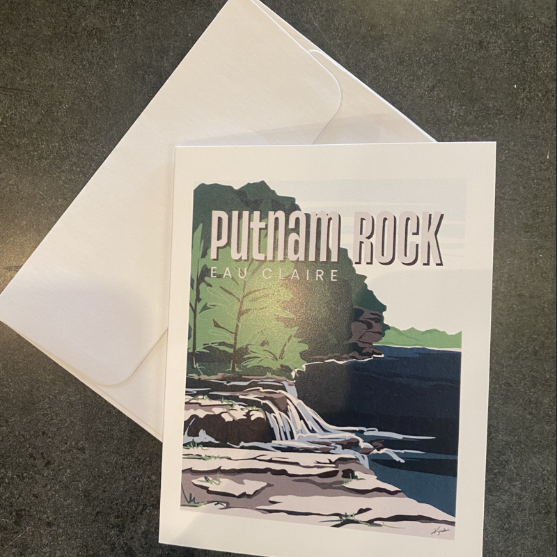 Kinden Shop Eau Claire Series Notecards - Putnam Rock