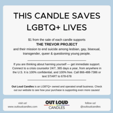 Out Loud Candles Wisconsin Pride Candle