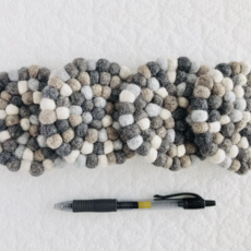 Wool Jamboree Neutral Felt Ball Coaster