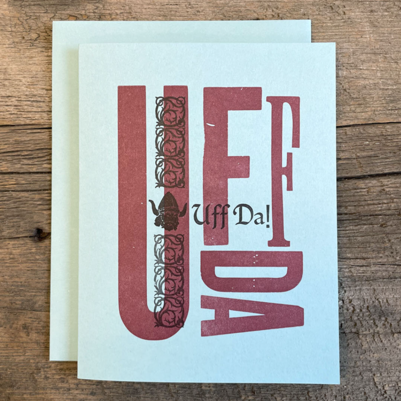 Nesja Press Greeting Card - Uffda