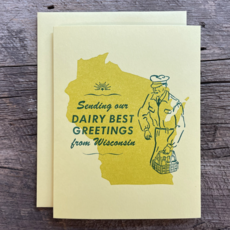Nesja Press Greeting Card - Dairy Best