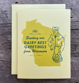 Nesja Press Greeting Card - Dairy Best
