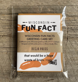 Nesja Press Greeting Card Pack - Wisconsin Fun Fact