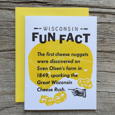 Nesja Press Wisconsin Fun Fact Greeting Card -