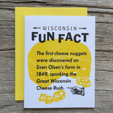 Wisconsin Fun Fact Greeting Card